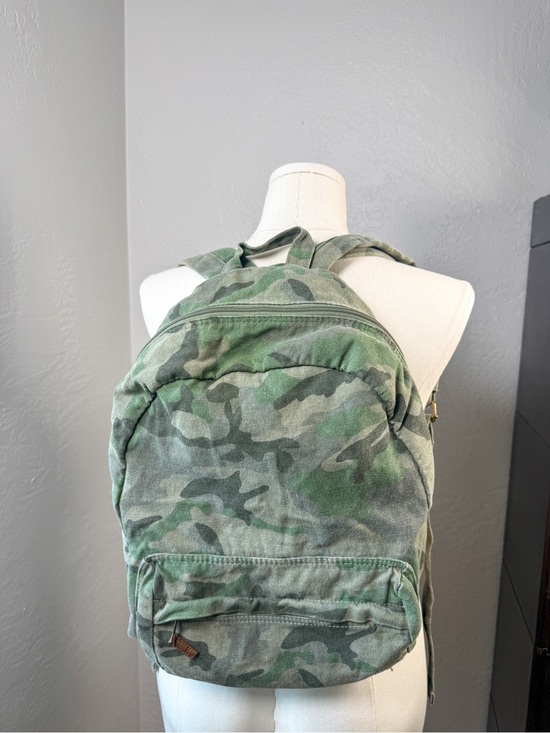 Billabong Handbags - Billabong Camo Canvas Backpack Green Utility School Travel Bag